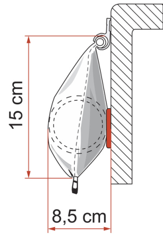 Copertină rulotă Caravanstore XL - extensie 250 cm X 410cm lunime [3]