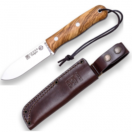 Cutite - Cutit Joker BS9 Trampero lama 10 cm otel inox, maner din lemn maslin, teaca piele