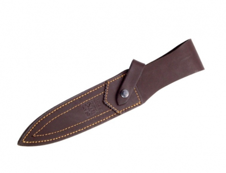 Cutit Joker Chamois cu teaca piele, lama 18 cm otel inox, maner corn cerb [2]