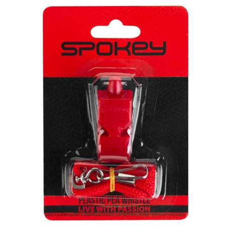 Fluier cu snur detasabil Spokey Mayday, rosu [2]