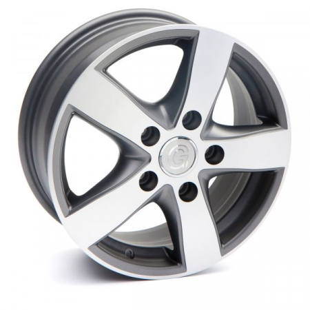 Sasiu-nivelator-picior sprijin-roata - Jantă din aluminiu Goldschmitt, 6,5x16", antarcit, pentru Fiat Ducato Maxi
