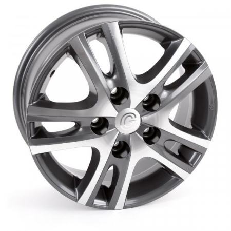 Sasiu-nivelator-picior sprijin-roata - Jantă din aluminiu Goldschmitt, 6x16", antarcit lucios, pentru Fiat Ducato X250/X290