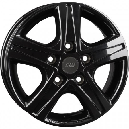 Sasiu-nivelator-picior sprijin-roata - Jantă din aluminiu Korbet, 6x15", negru lucios, pentru Fiat Ducato X250/X290