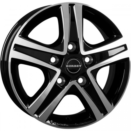 Sasiu-nivelator-picior sprijin-roata - Jantă din aluminiu Korbet, 6x16", negru lucios, pentru Fiat Ducato X250/X290