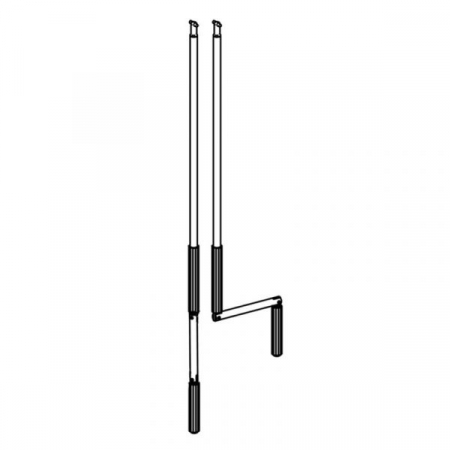 Cort-covor-fusta-terasa-accesorii - Manivela Thule Omnistor, 86 x 60 cm