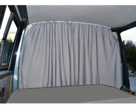 Perdea despărțitoare cabină VWT5 / 6, gri, cu 2 straturi, opacă
