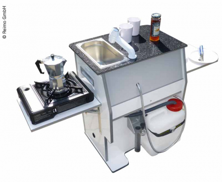 Volkswagen - Piesa REIMO Easy-Kitchen pentru VW T6/T5 & MB Vito - instalare pe dreapta - alb lucios