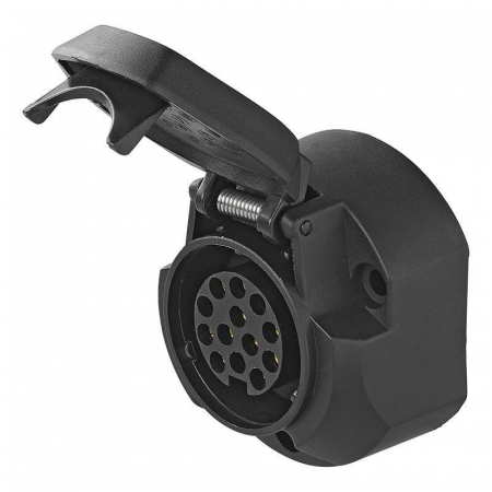 Prize si stechere 7-13 pini - Priza 13 pini pentru rulote sau remorci, ABS, 12V