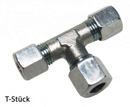 Robineti fitinguri si accesorii - Racordur T 10 mm x 2 iesiri de 8mm