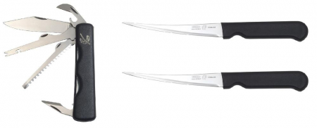 Set cadou briceag multifunctional si doua cutite de filetat inoxidabile Mikov [1]