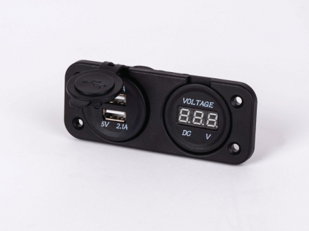 Sistem electric 12v-220v - https://www.rolimag.ro/voltmetru-cu-2-conexiuni-usb.html?preview=1#prod-gallery