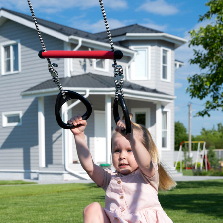Spatiu de joaca de exterior, Inele cu bara Romana family [6]