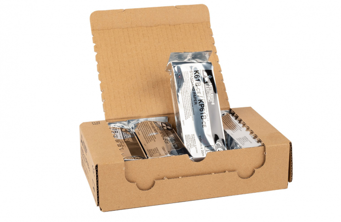 HARTIE  TERMICA PENTRU , VIDEOIMPRIMANTE, ALB/NEGRU, MITSUBISHI ,K- 61 B/S ,CALITATE STANDARD [3]