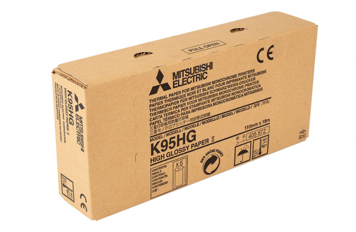 HARTIE  TERMICA PENTRU VIDEO IMPRIMANTE, ALB/NEGRU, MITSUBISHI , K 95HG ,DE CEA MAI INALTA CALITATE [4]