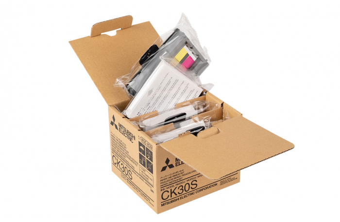 PACHET  DE IMPRIMARE COLOR ,HARTIE SI FOAIE  CERNEALA, MITSUBISHI CK 30S, FORMAT S [1]