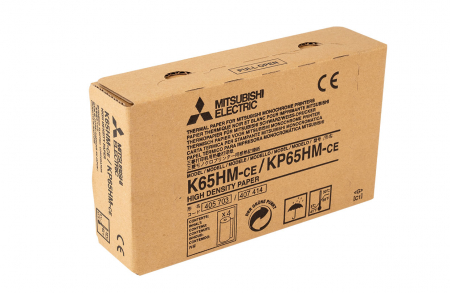 HARTIE  TERMICA PENTRU VIDEO IMPRIMANTE, ALB/NEGRU, MITSUBISHI K-65HM ,CALITATE MEDIE [1]