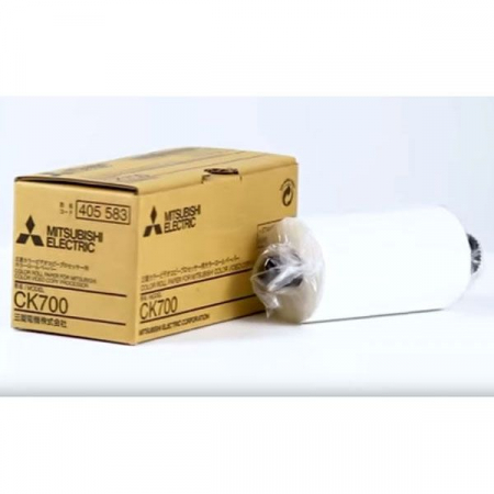 IMPRIMANTE MEDICALE SI HARTIE - HARTIE TERMOSENSIBILA COLOR  MITSUBISHI  CK 700 ,110mm X22 m