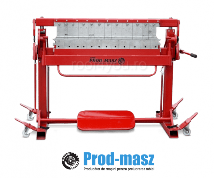 Abkant manual cu segmenti, lungime de lucru 1400 mm/ indoire max 1.5 mm [1]
