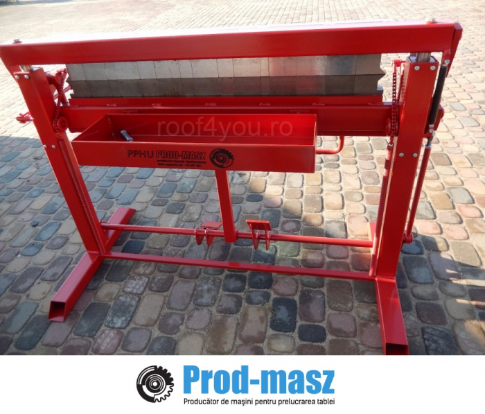 Abkant manual cu segmenti, lungime de lucru 1250 mm/ indoire max 1mm [2]