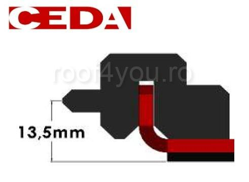 ADAPTER CL13 pentru atașarea CLAMPINE pe acoperișuri acoperite cu foi de panou [2]