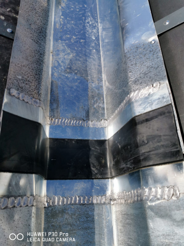 Banda de dilatare jgheab titan zinc natural 0.7 mm latime 260mm x 3m lungime VMZINC [2]
