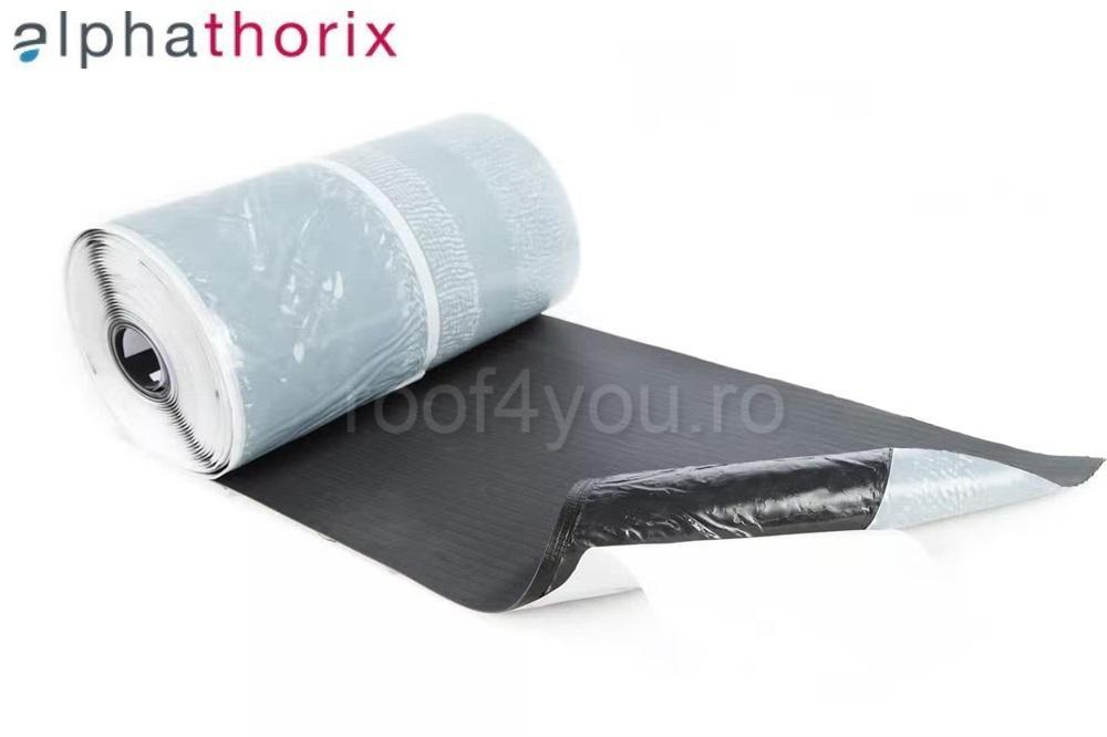 Banda hidroizolanta AlphaThorix  EPDM, întărita cu plasă din fibră de sticlă, pentru rezistenta mecanica extrema [1]