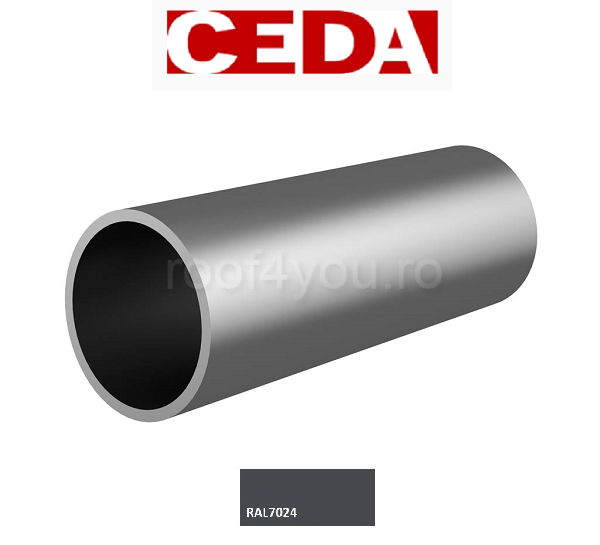 Parazapada bara din otel prevopsit, 32 mm / 120 cm, Ral 3009, CEDA [2]