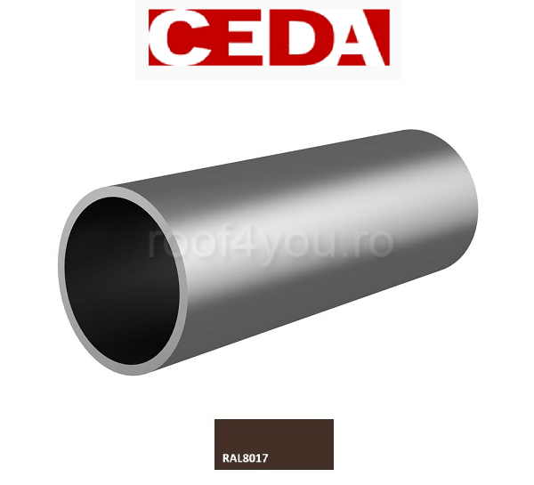 Parazapada bara din otel prevopsit, 32 mm / 120 cm, Ral 3009, CEDA [8]