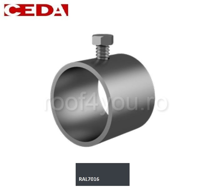 Blocator din aluminiu pentru parazapada bara, cu suruburi din otel inoxidabil, CEDA [1]