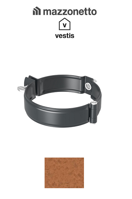 Bratara burlan semicircular Ø100, Aluminiu Mazzonetto Vestis, RAL Copper [2]