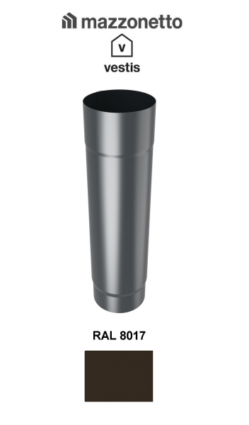 Burlan rotund Ø100 ( 2-3 m), Aluminiu Mazzonetto Vestis, RAL 8017 [2]