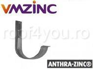 Carlig jgheab semicircular Ø125 titan zinc Anthra Vmzinc [2]