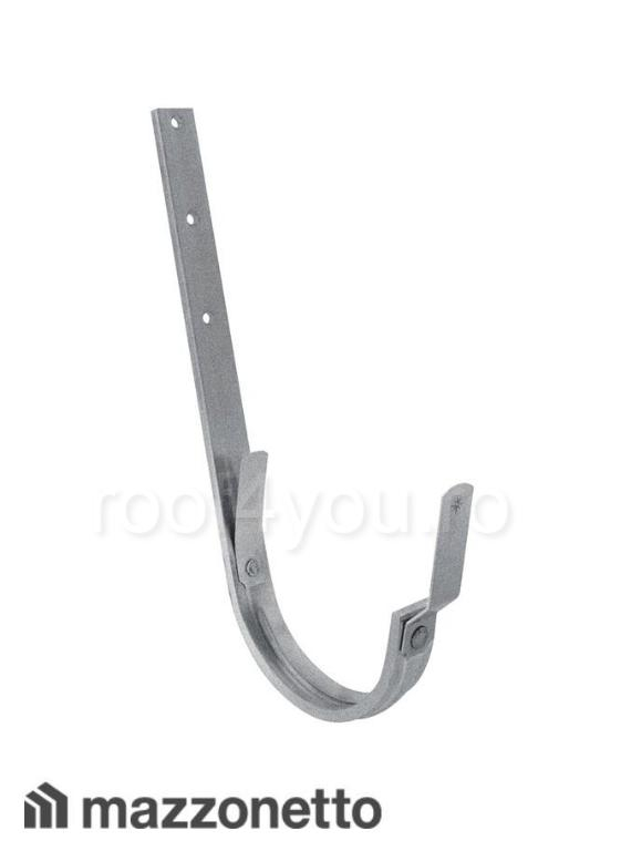 Carlig lung pentru jgheab semicircular Ø125 din tabla zincata [1]