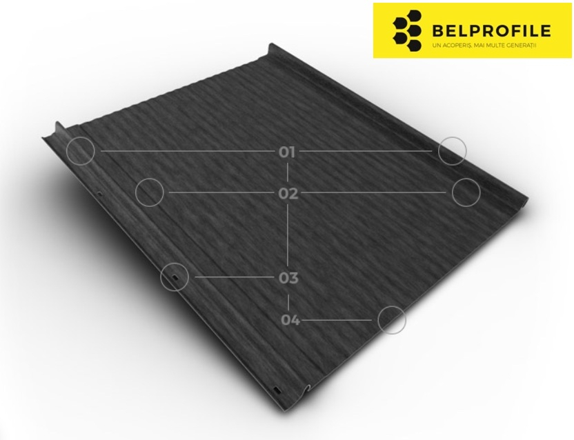 Click  Waves, Stone Gray, finisaj Printech, 0.5 mm [1]