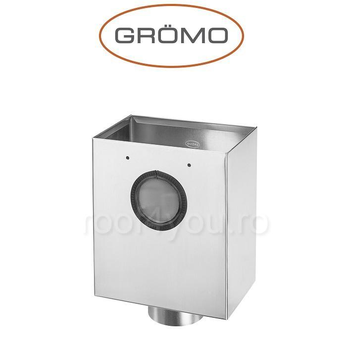 Colector pentru acoperis plat 75/100, Titan Zinc natural, GROMO [2]