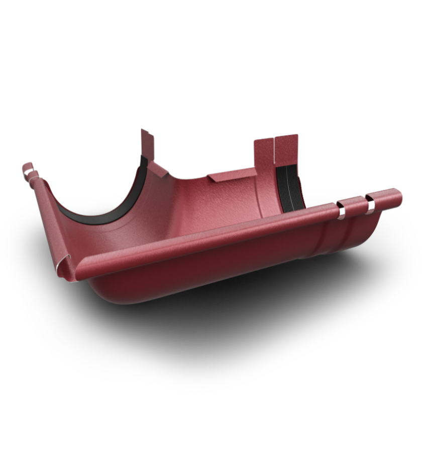 Coltar exterior, BEL PROFILE, Ø150/90,  finisaj "MagneZinc", RAL Natur [1]