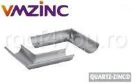 Coltar exterior semicircular Ø125 titan zinc Quartz Vmzinc [2]
