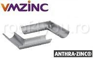 Coltar interior semicircular Ø125 titan zinc Anthra Vmzinc [1]