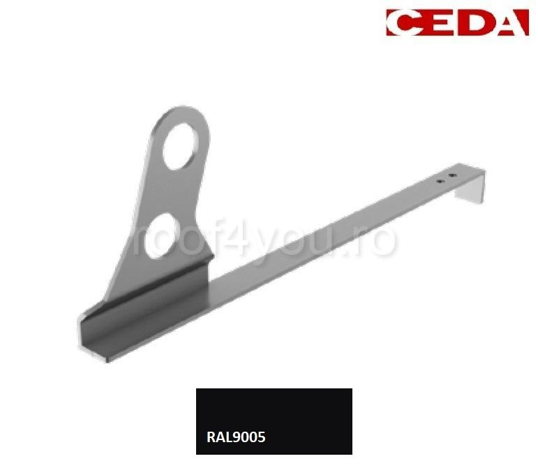 Consola parazapada dubla din aluminiu prevopsit  485mm, pentru tigla simpla [1]
