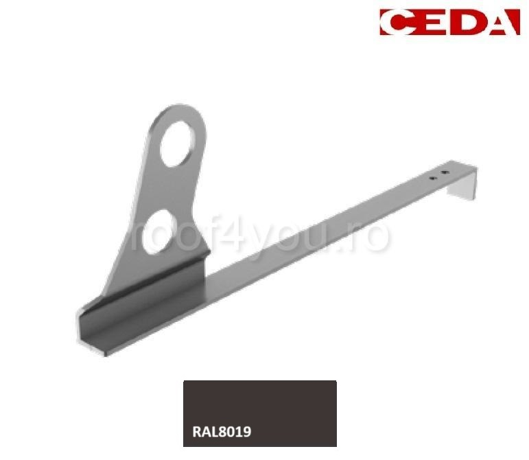Consola parazapada dubla din aluminiu prevopsit  485mm, pentru tigla simpla [1]