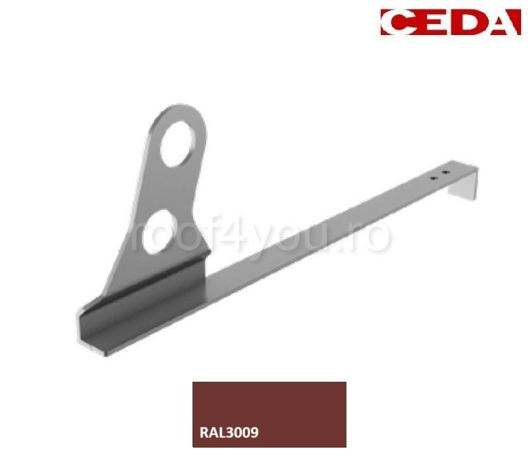 Consola parazapada dubla din aluminiu prevopsit  485mm, pentru tigla simpla [1]