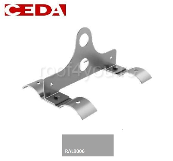 Consola parazapada dubla din otel prevopsit pentru tabla cutata, 177/51 mm [1]