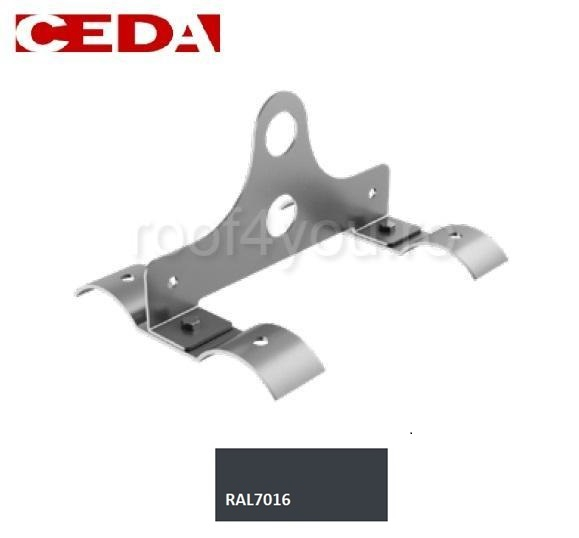 Consola parazapada dubla din otel prevopsit pentru tabla cutata, 177/51 mm [1]