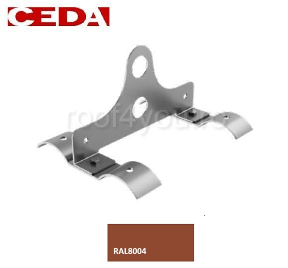 Consola parazapada dubla din otel prevopsit pentru tabla cutata, 177/51 mm [1]