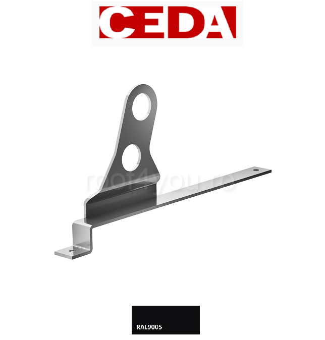 Consola parazapada dubla din otel prevopsit pentru tigla metalica, 400/20 mm [1]