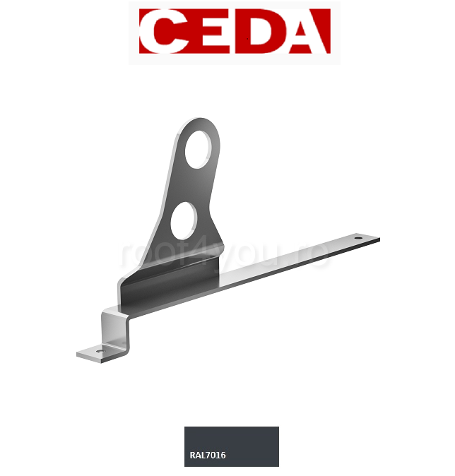 Consola parazapada dubla din otel prevopsit pentru tigla metalica, 330/30 mm [1]