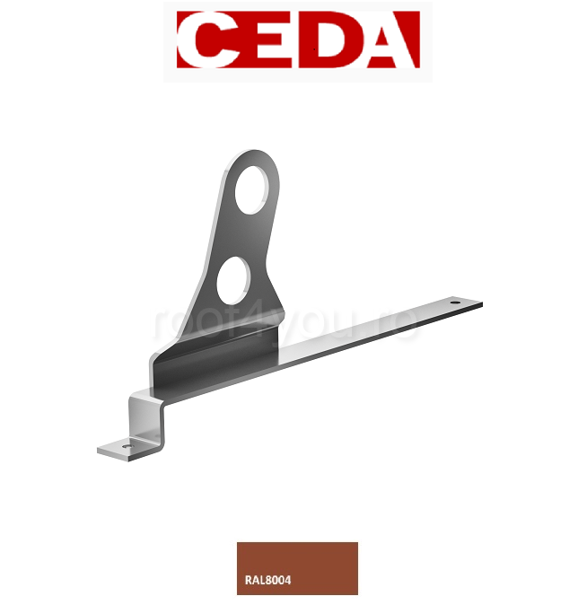 Consola parazapada dubla din otel prevopsit pentru tigla metalica, 330/30 mm [1]