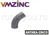 Cot burlan circular Ø100 titan zinc Anthra Vmzinc [2]