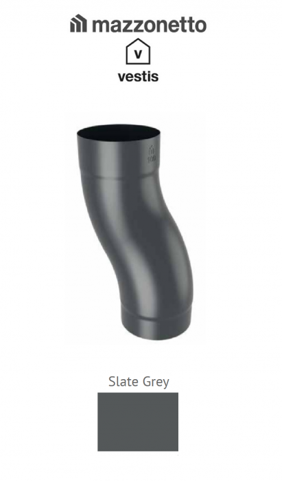 Curba S Ø80, Aluminiu Mazzonetto Vestis, RAL SLATE GREY [1]