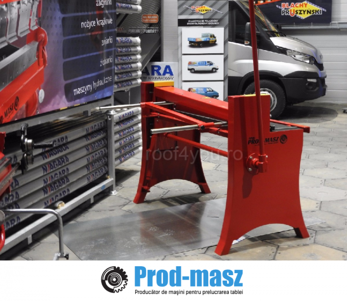 Ghilotina manuala pentru tabla 1500 mm / 1.2 mm GLT PROD-MASZ [5]